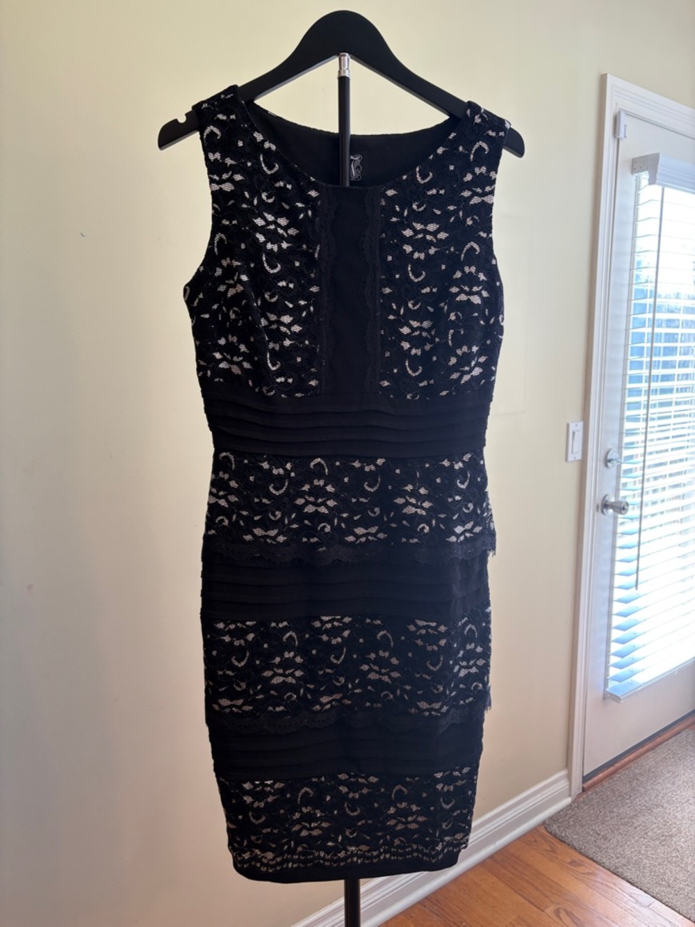 Jax Black Lace Midi Dress